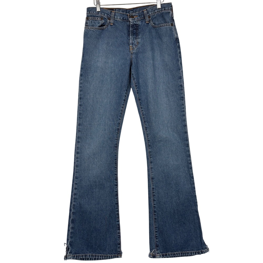 Abercrombie & Fitch Women Jeans 27x34 Blue Bootcut Button Fly 1892 Denim Vintage